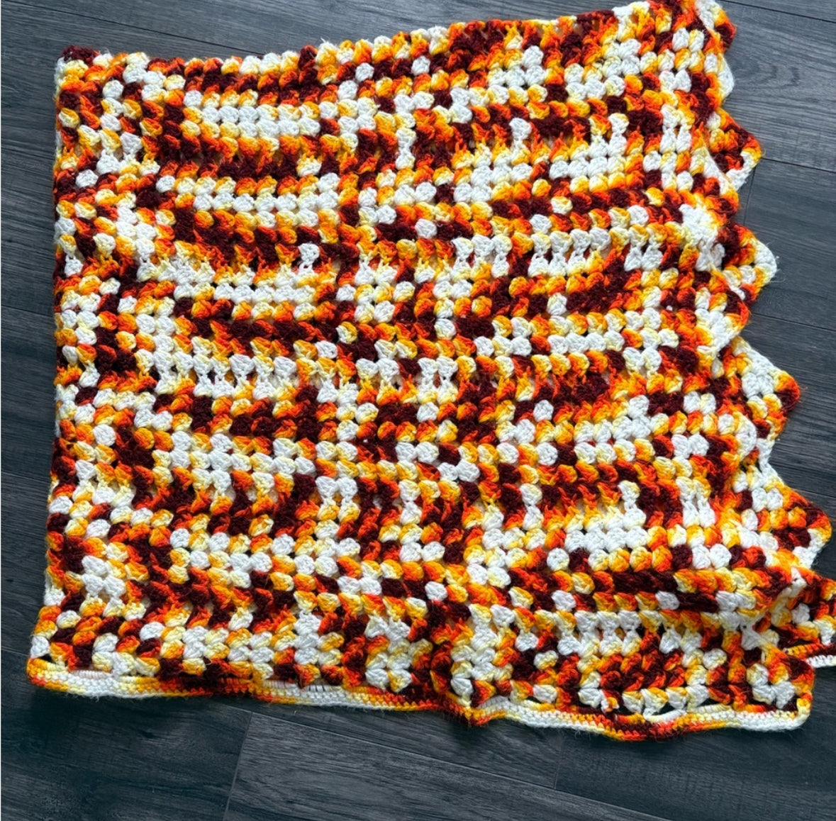 SUNBURST CROCHET BLANKET