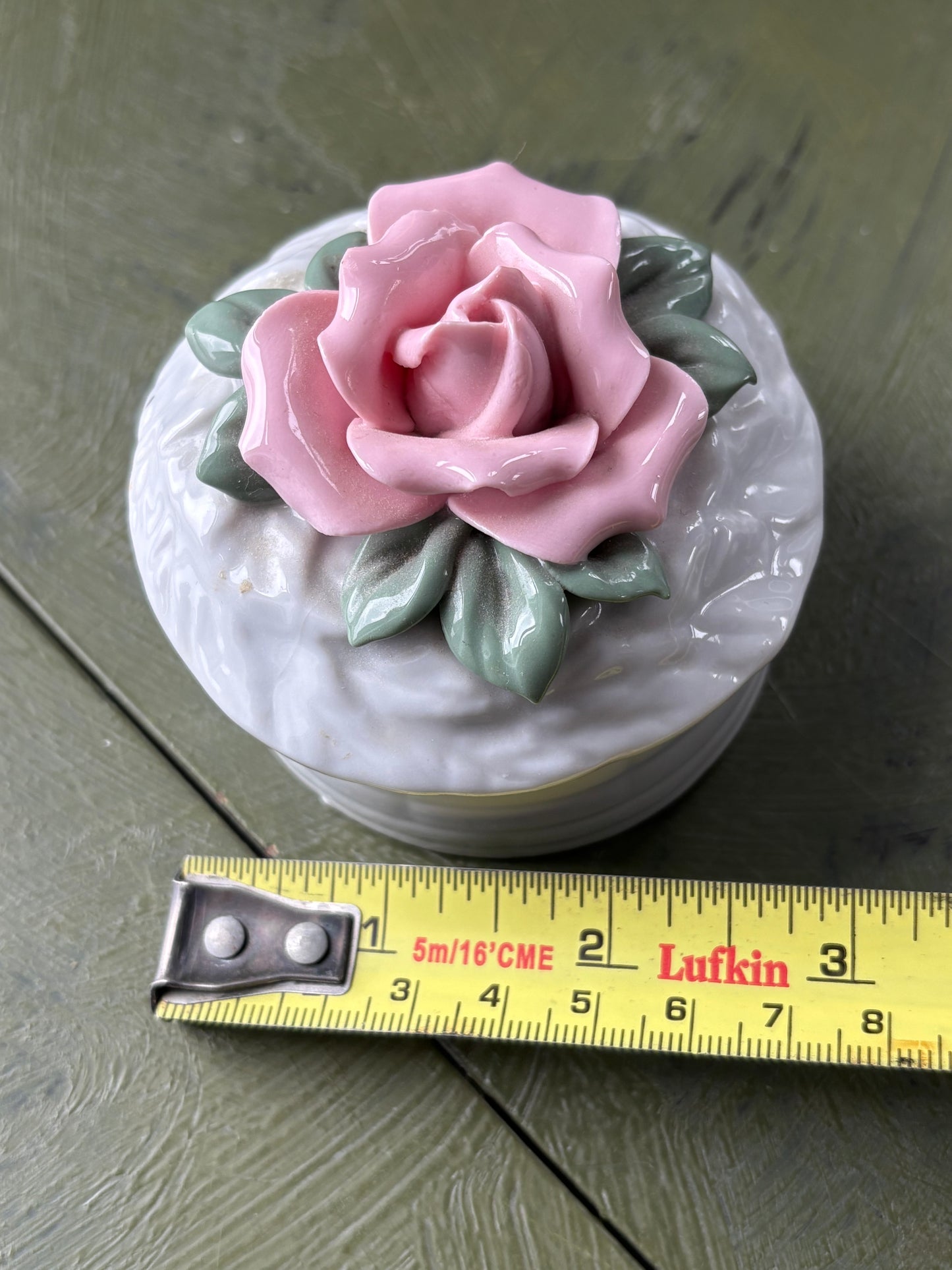 ROSE CERAMIC TRINKET BOX