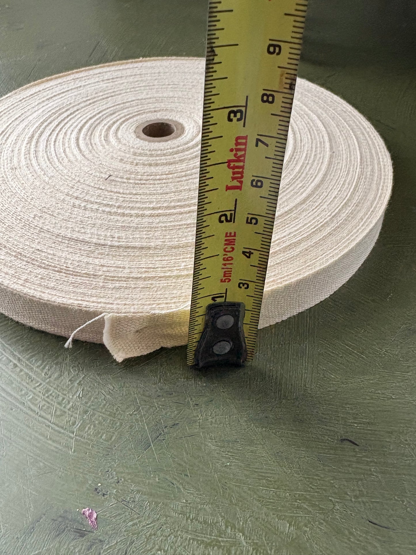 NATURAL COTTON TWILL TAPE ROLL
