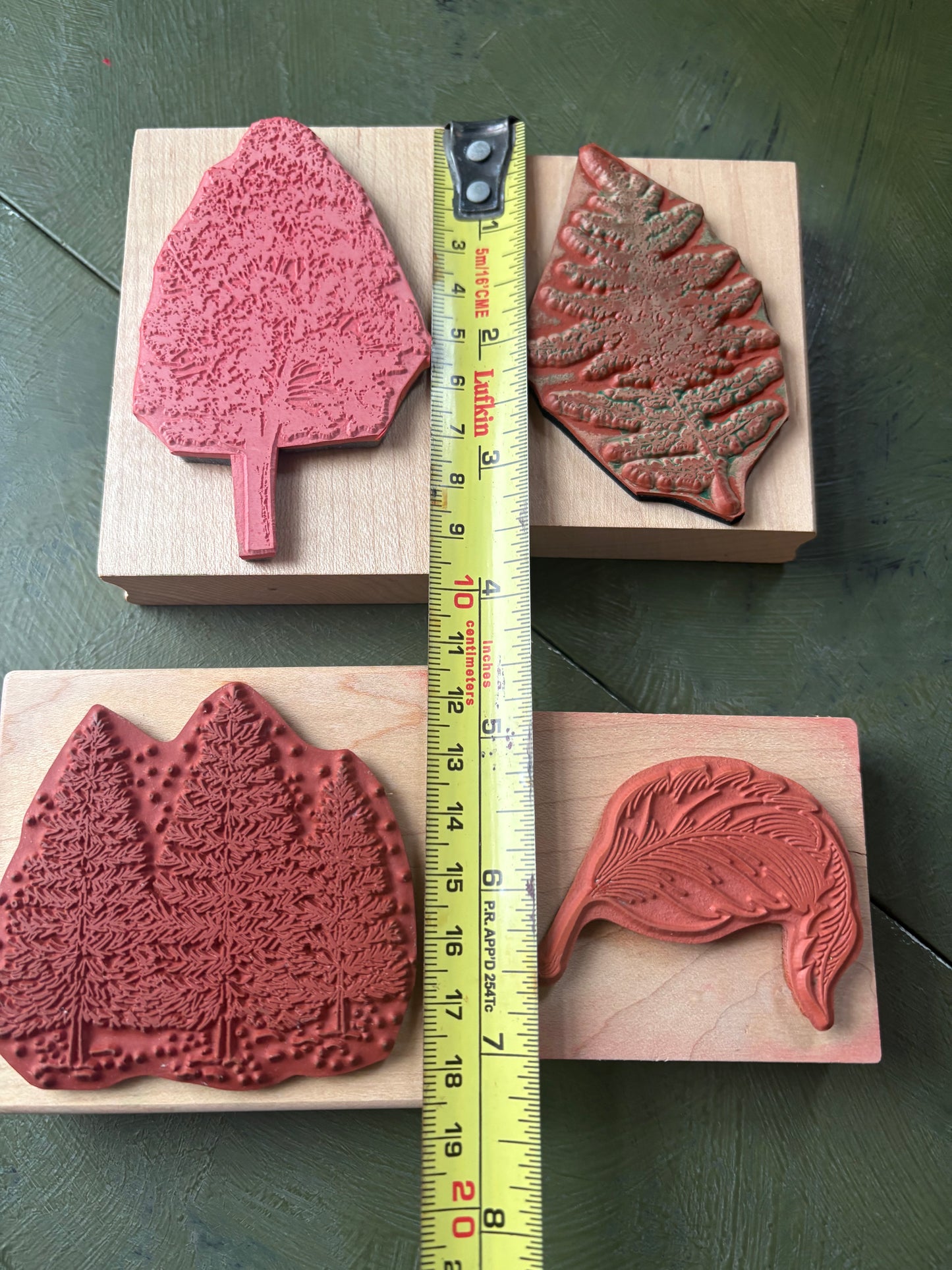 NATURE THEME RUBBER STAMPS