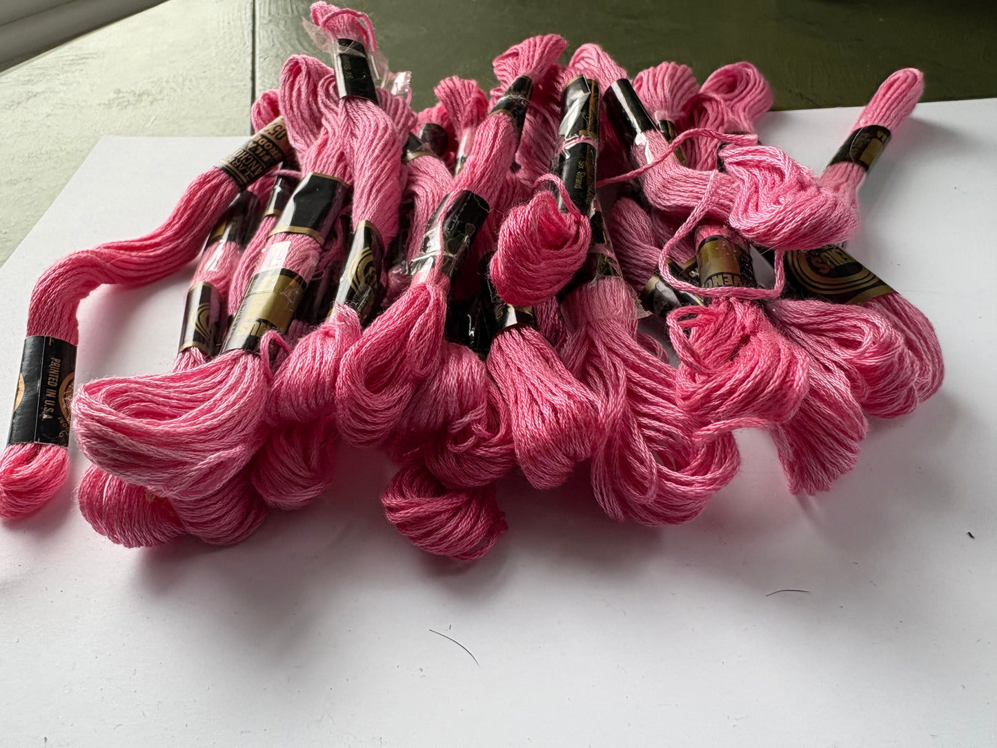 PINK EMBROIDERY THREAD