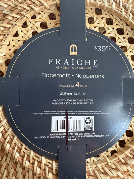 WICKER PLACEMATS