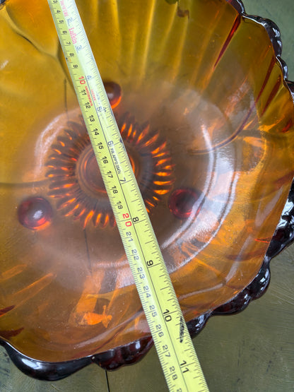 AMBER GLASS BOWL