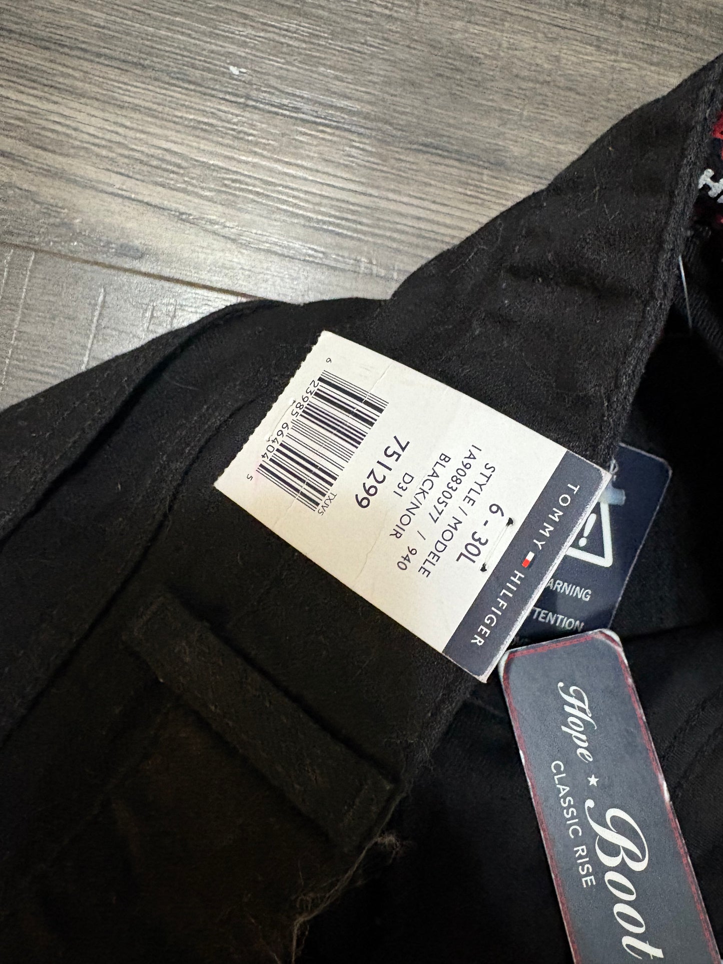 TOMMY BOOTCUT DENIM PANTS - SZ. 6