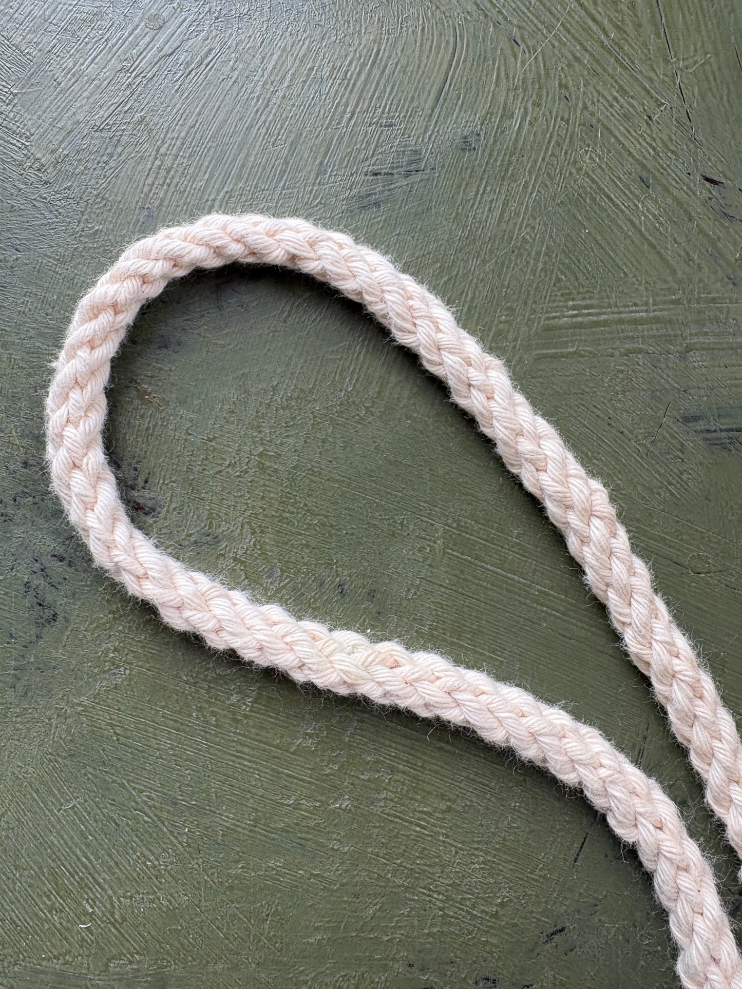 WHITE TWISTED CRAFT CORD - by the meter