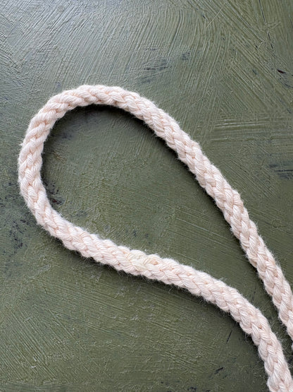 WHITE TWISTED CRAFT CORD - by the meter