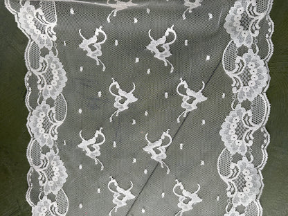 WHITE LACE - 10" x 2m