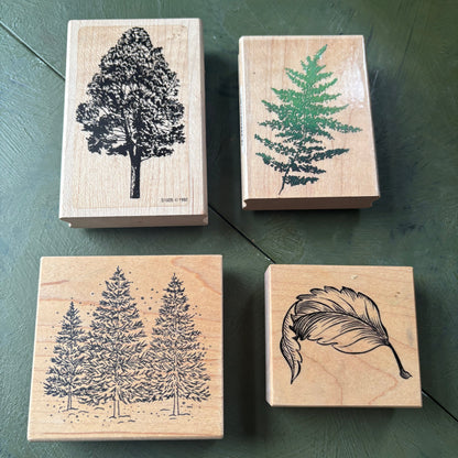 NATURE THEME RUBBER STAMPS