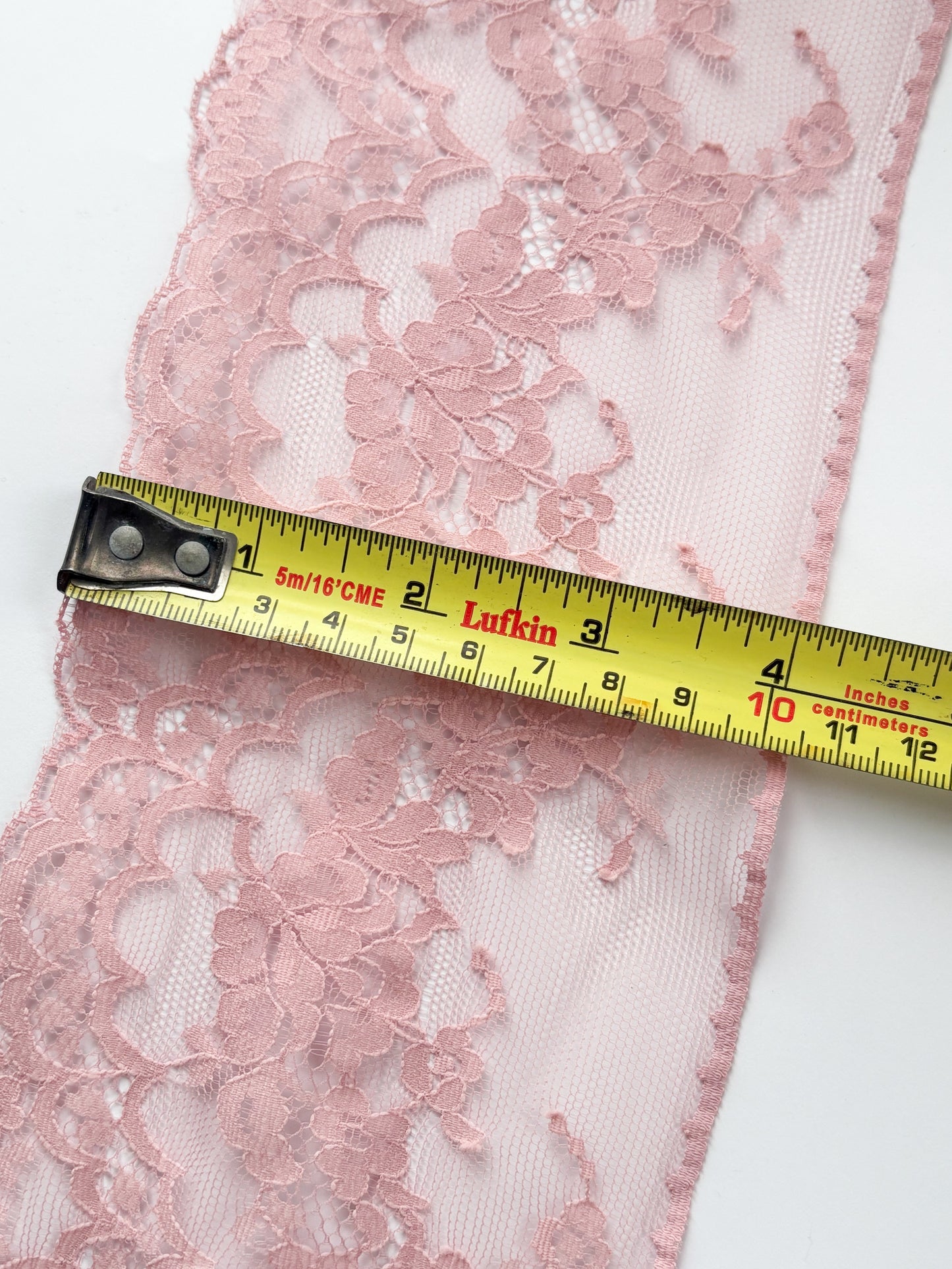 MAUVE FLORAL TRIM - by the meter