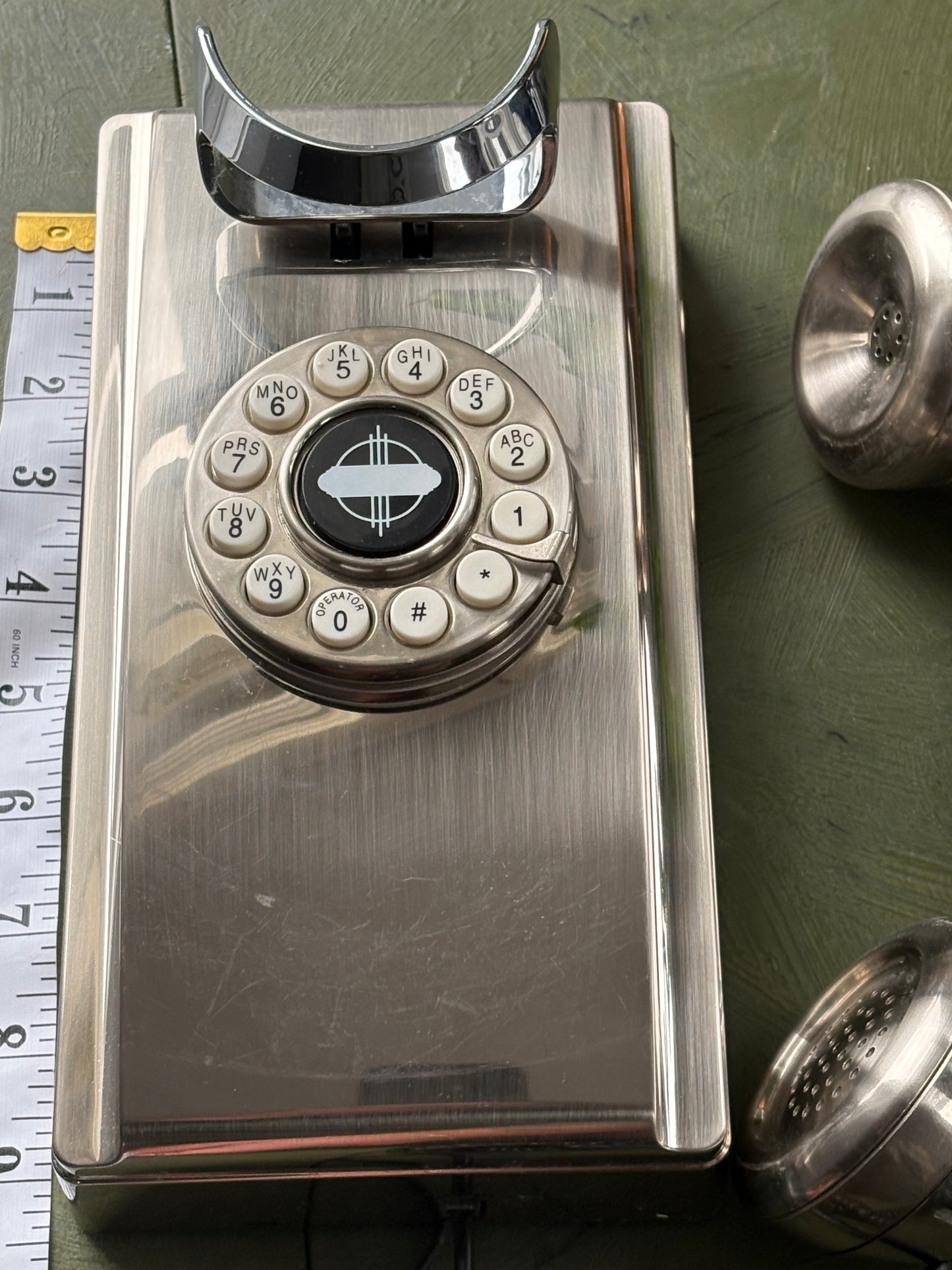 VINTAGE CROSSLEY CHROME PHONE