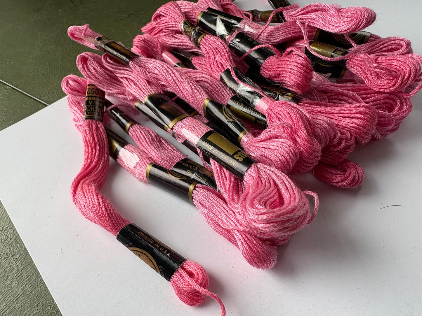 PINK EMBROIDERY THREAD