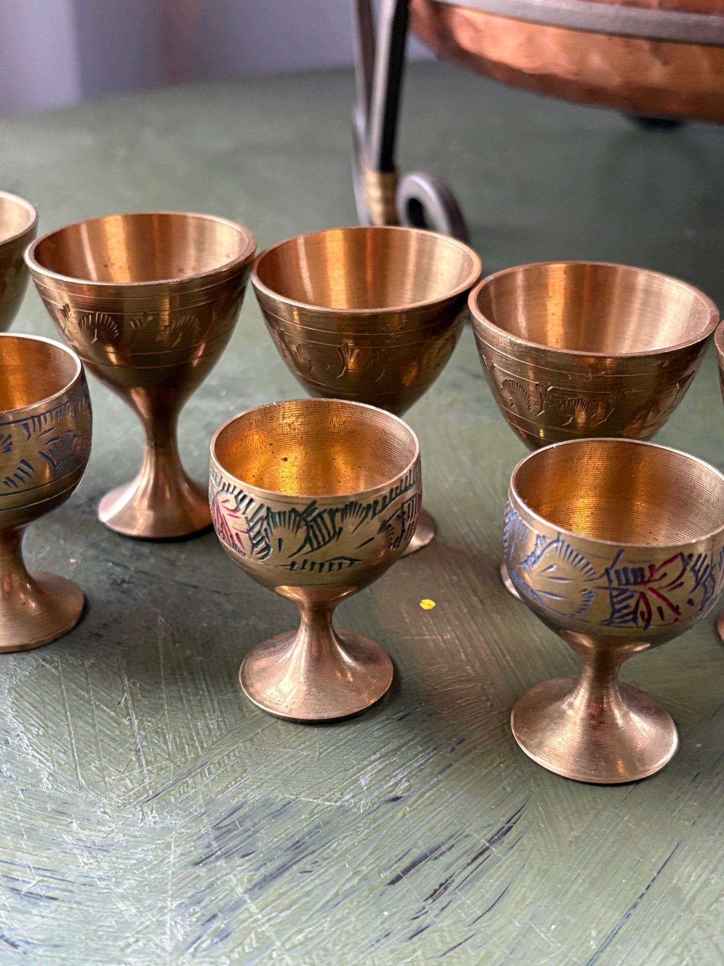 MINI BRASS GOBLETS