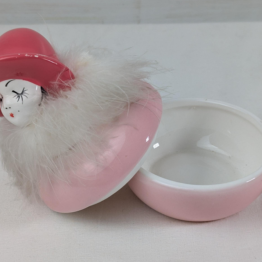 1970'S CERAMIC TRINKET JAR