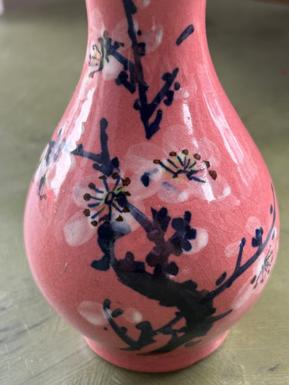 PINK FLORAL VASE
