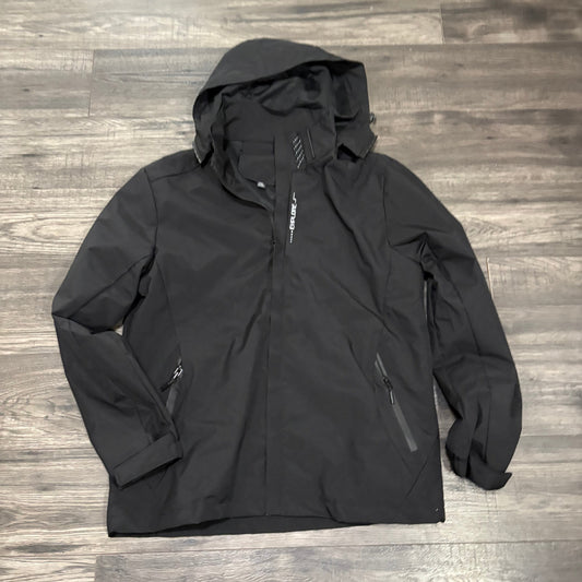 MEN'S BLACK WINDBREAKER - 2XL
