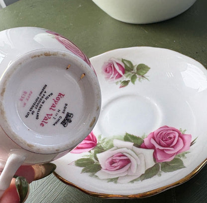 PINK ROSE TEA CUP