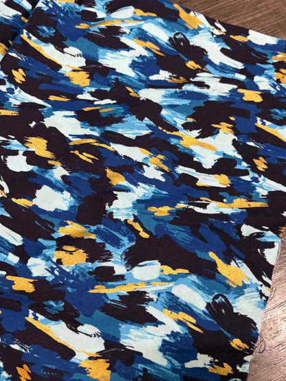 BLUE & GOLD FABRIC 44" x 18"
