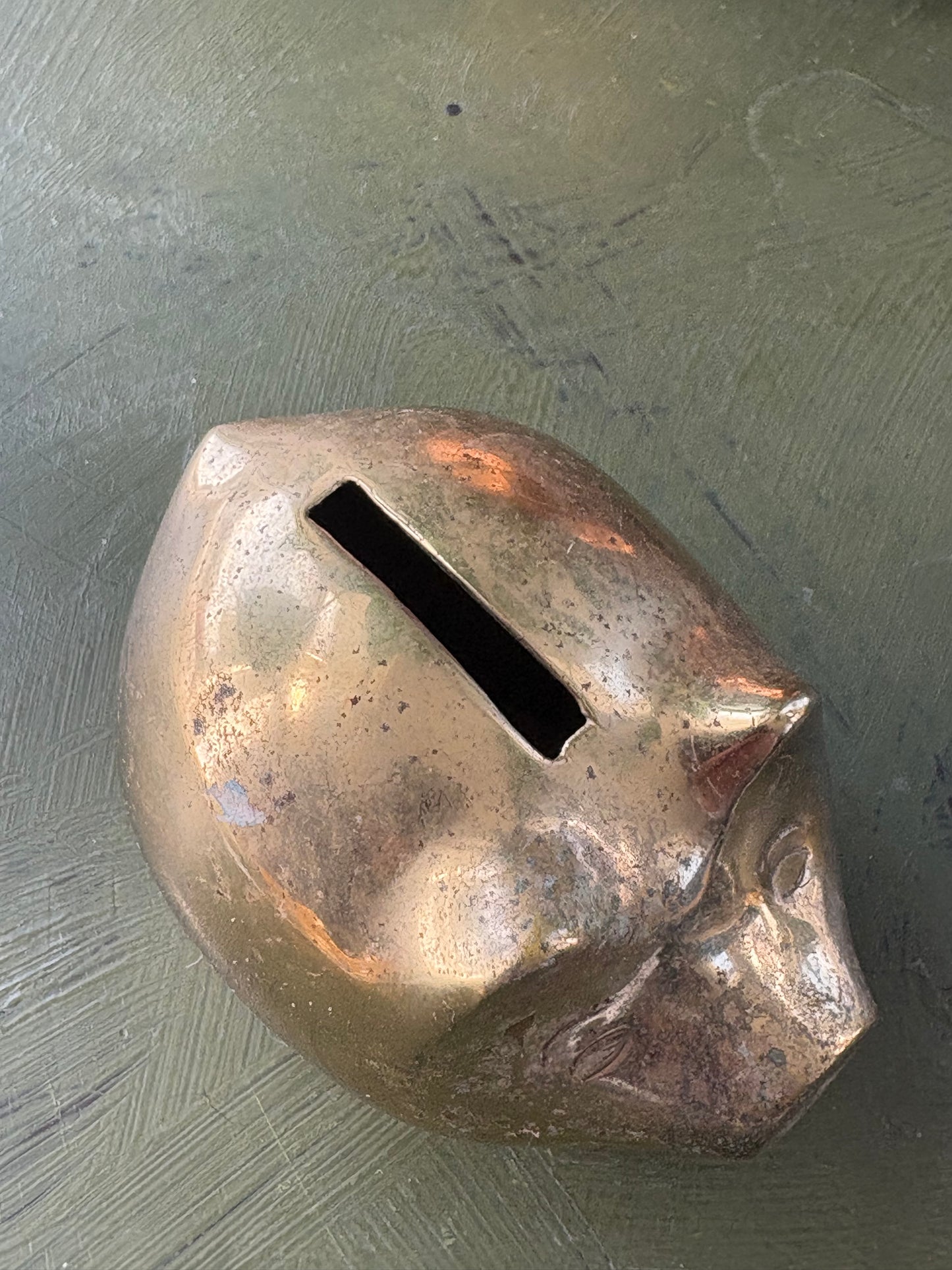 BRASS PIGGY BANK