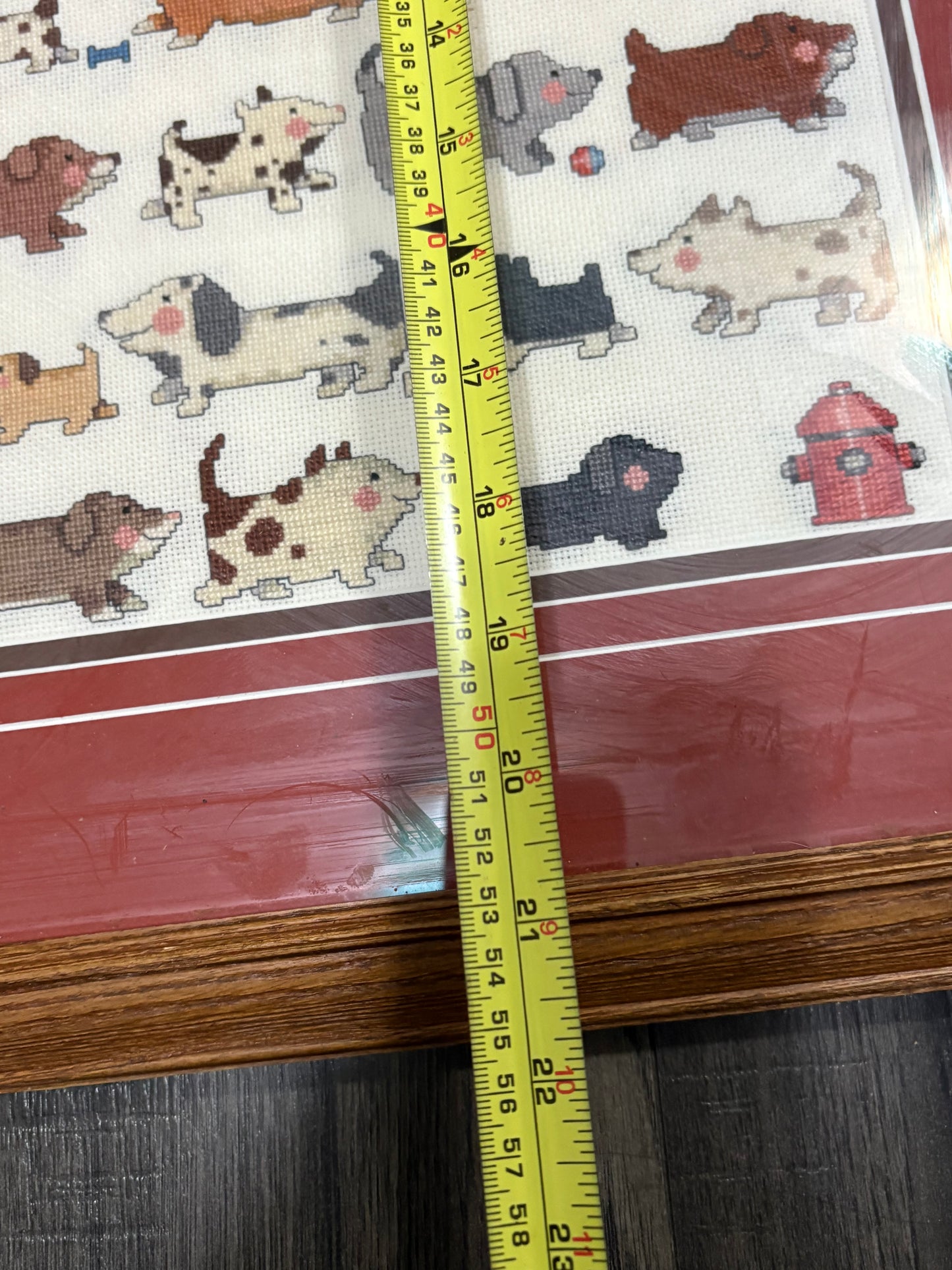 DOG NEEDLEPOINT FRAME