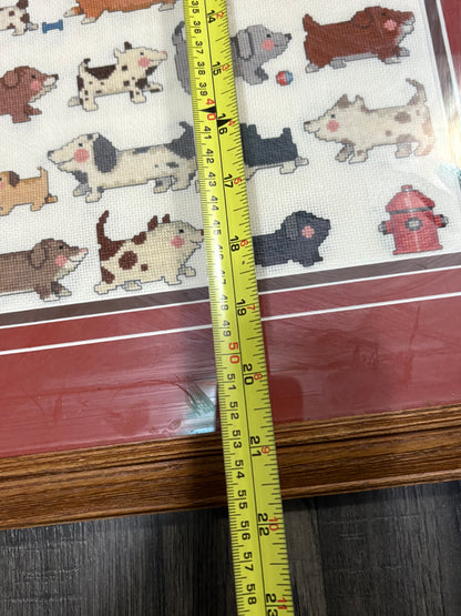 DOG NEEDLEPOINT FRAME