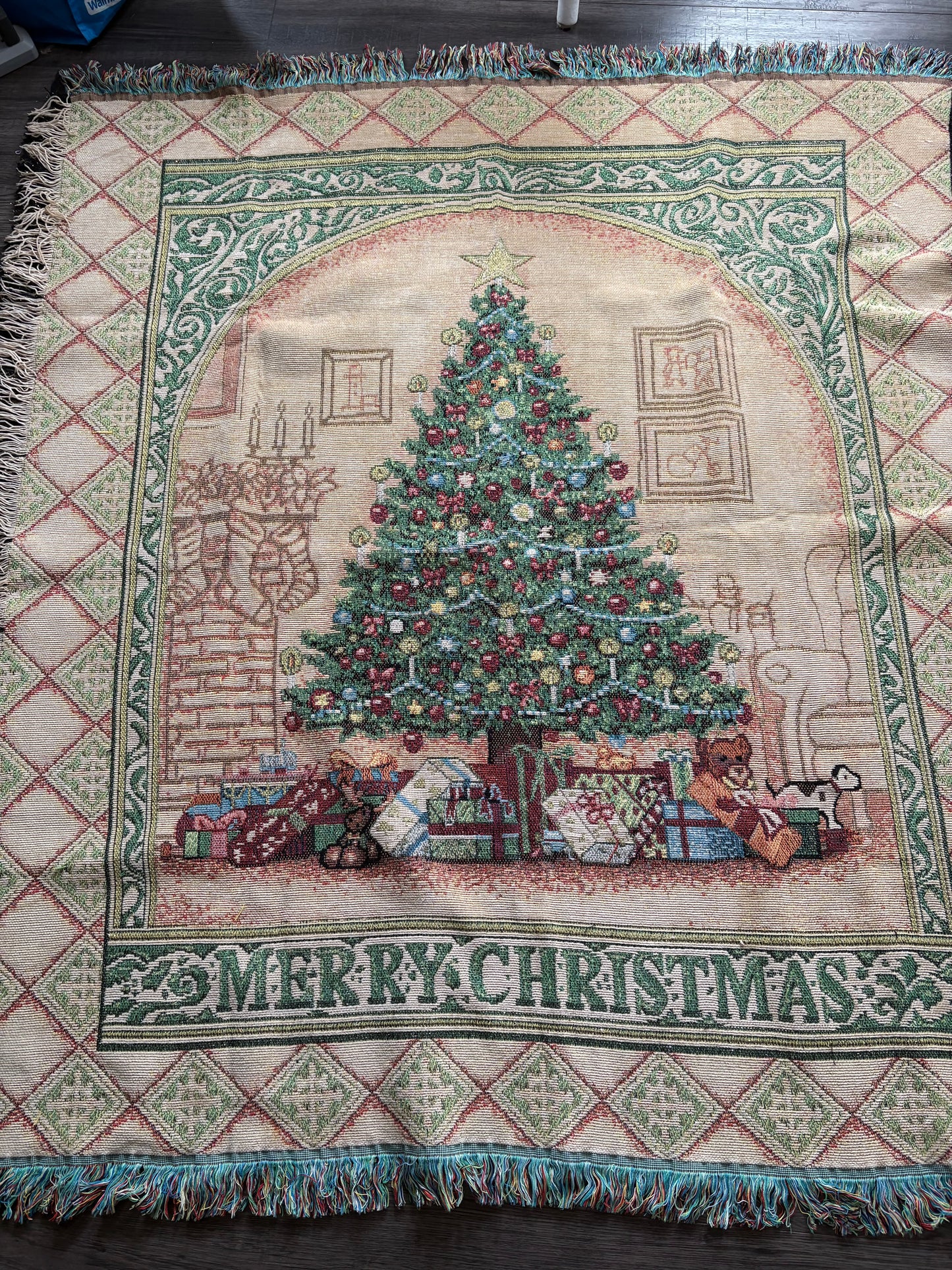 XMAS TAPESTRY BLANKET