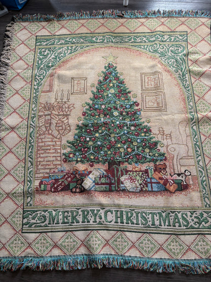 XMAS TAPESTRY BLANKET