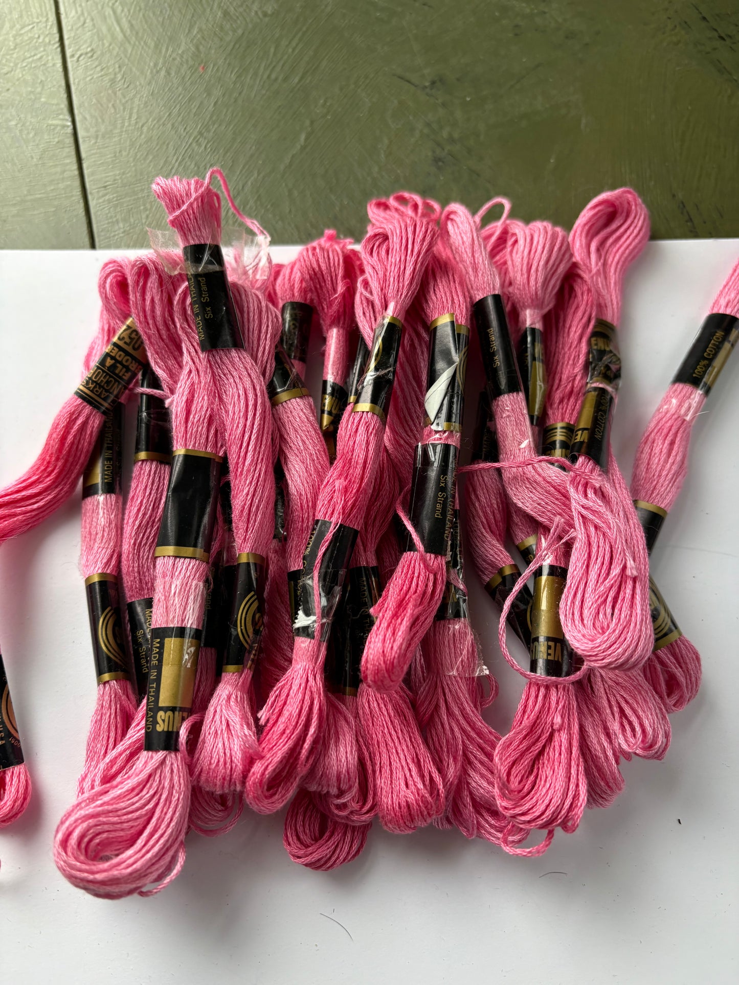 PINK EMBROIDERY THREAD