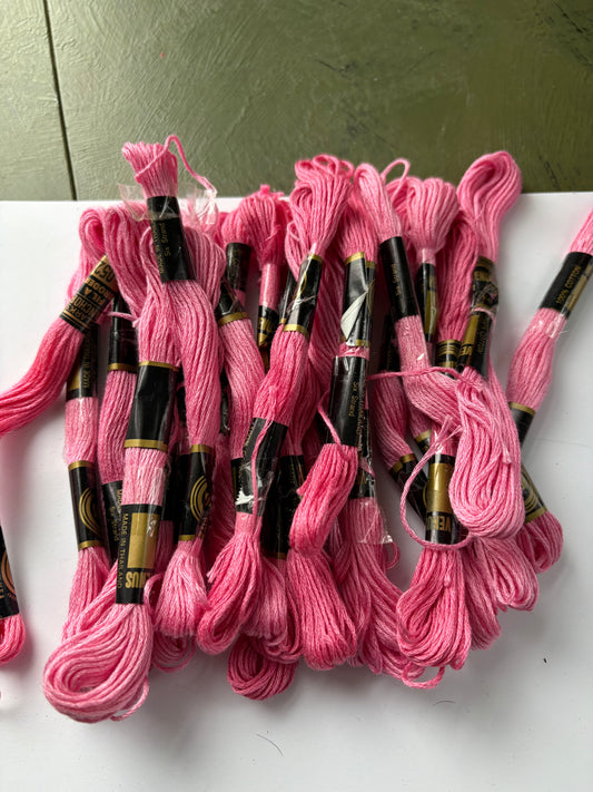PINK EMBROIDERY THREAD