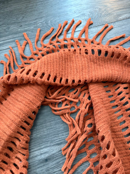 COPPER FRINGE SCARF