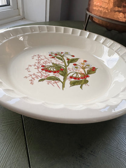 GOOSEBERRY CERAMIC PIE PLATE