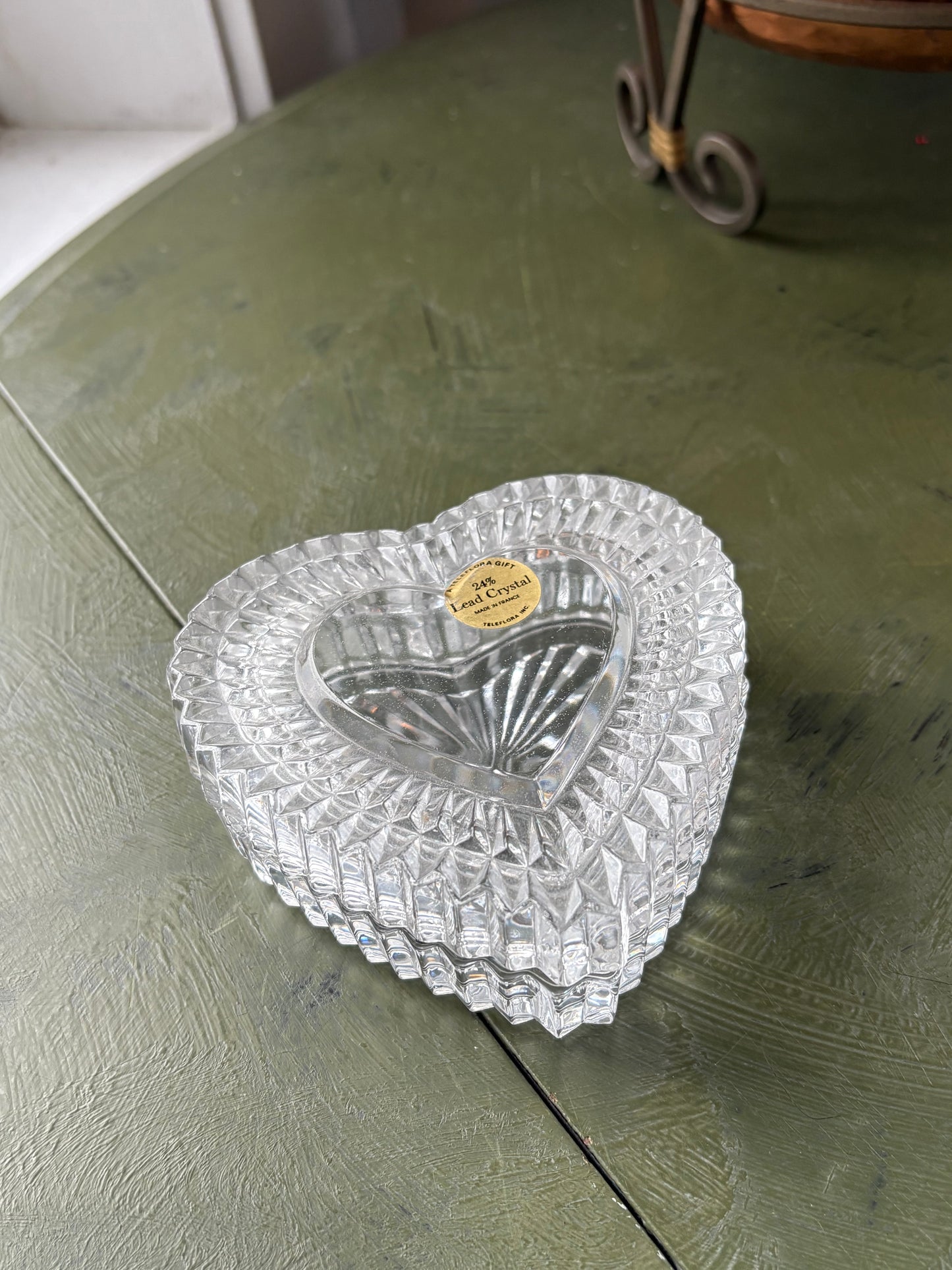 CRYSTAL HEART TRINKET BOX