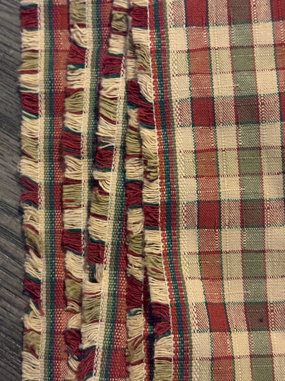 PLAID UPHOLSTERY FABRIC 90" x 56"