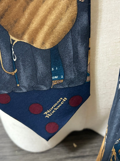 NORMAN ROCKWELL SILK TIE
