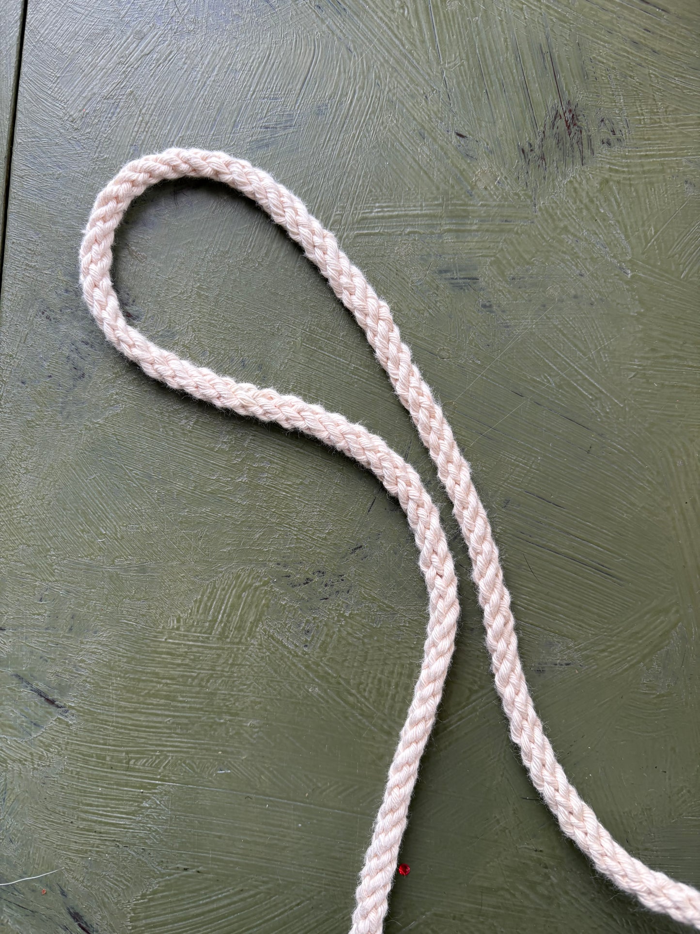 WHITE TWISTED CRAFT CORD - by the meter