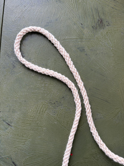 WHITE TWISTED CRAFT CORD - by the meter