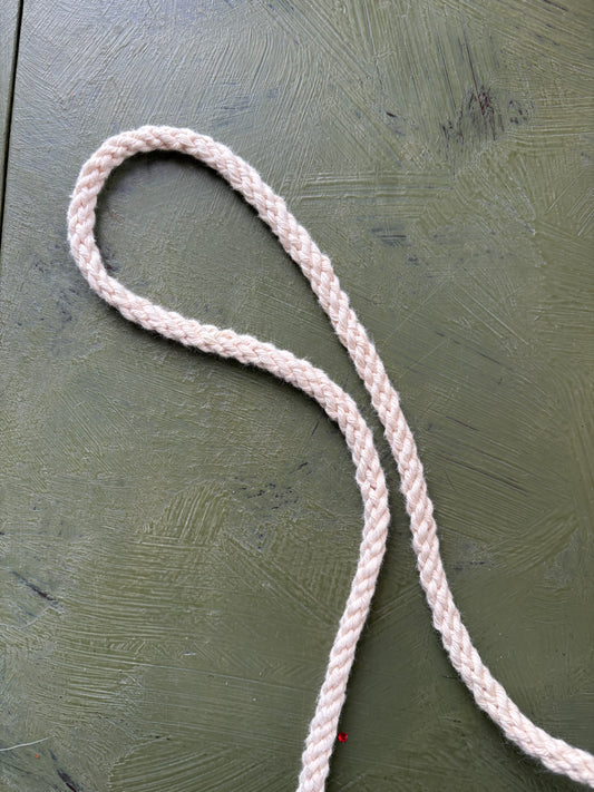 WHITE TWISTED CRAFT CORD - by the meter