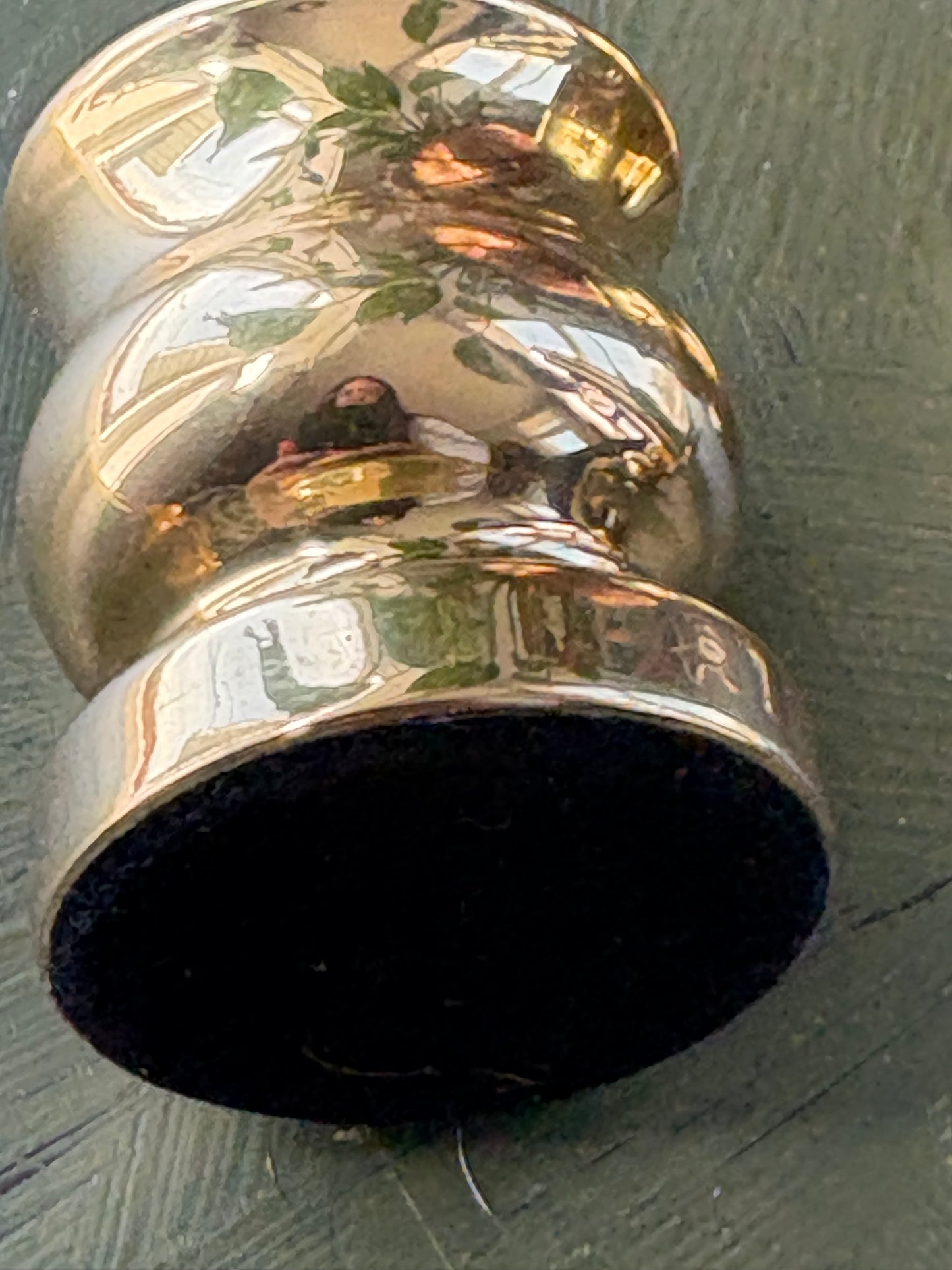 WEIGHTED BRASS CANDLE HOLDERS