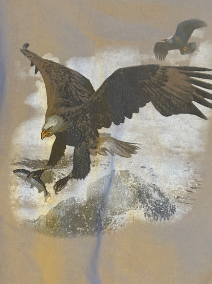 BEIGE EAGLE CREWNECK - MED