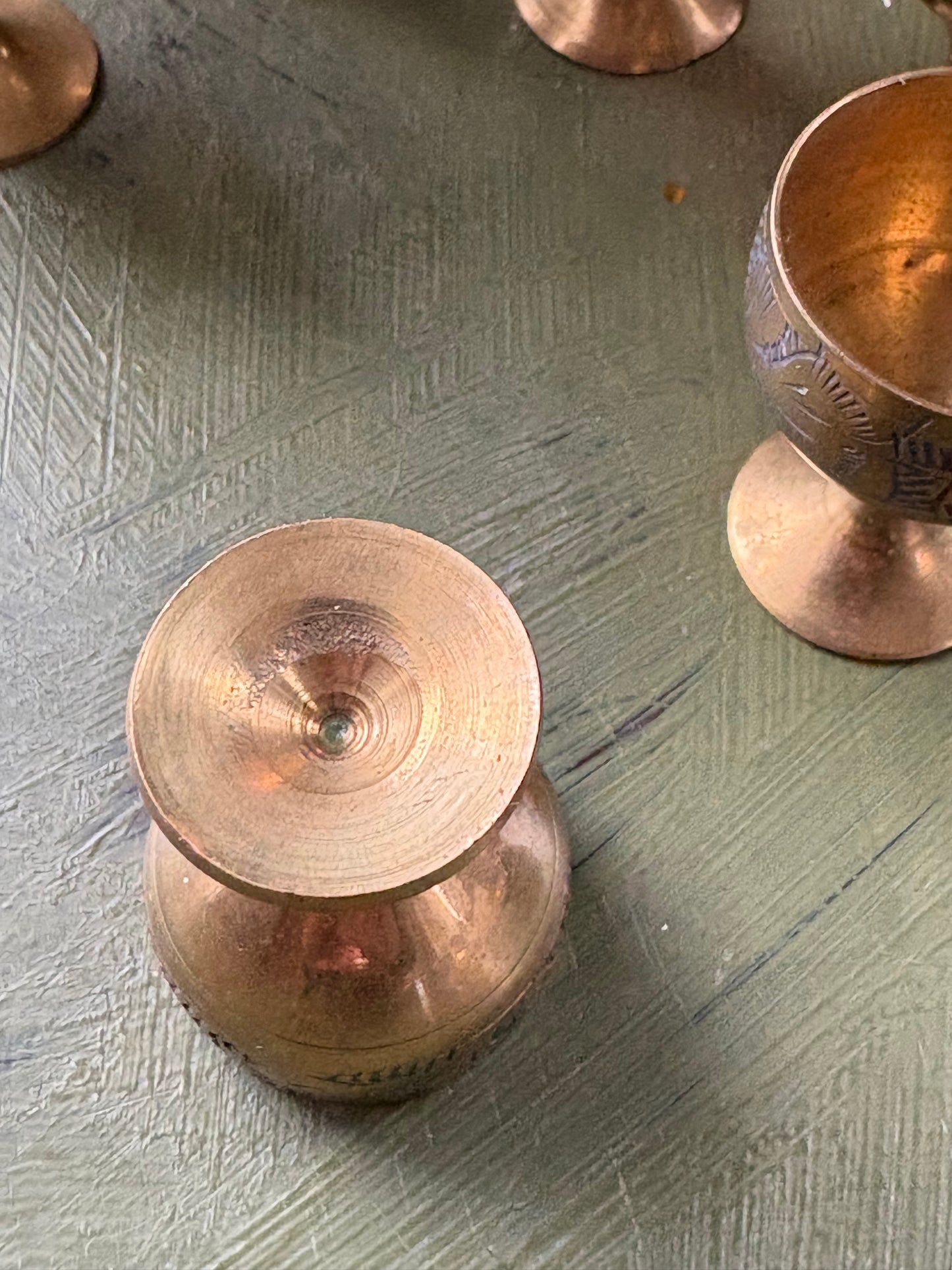 MINI BRASS GOBLETS