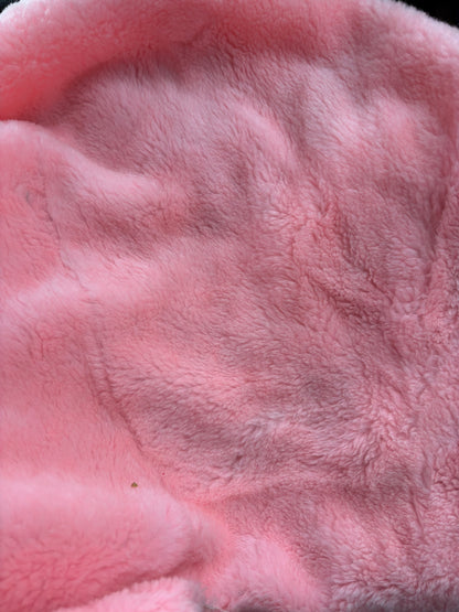 FURRY PINK FABRIC 50" x 25"