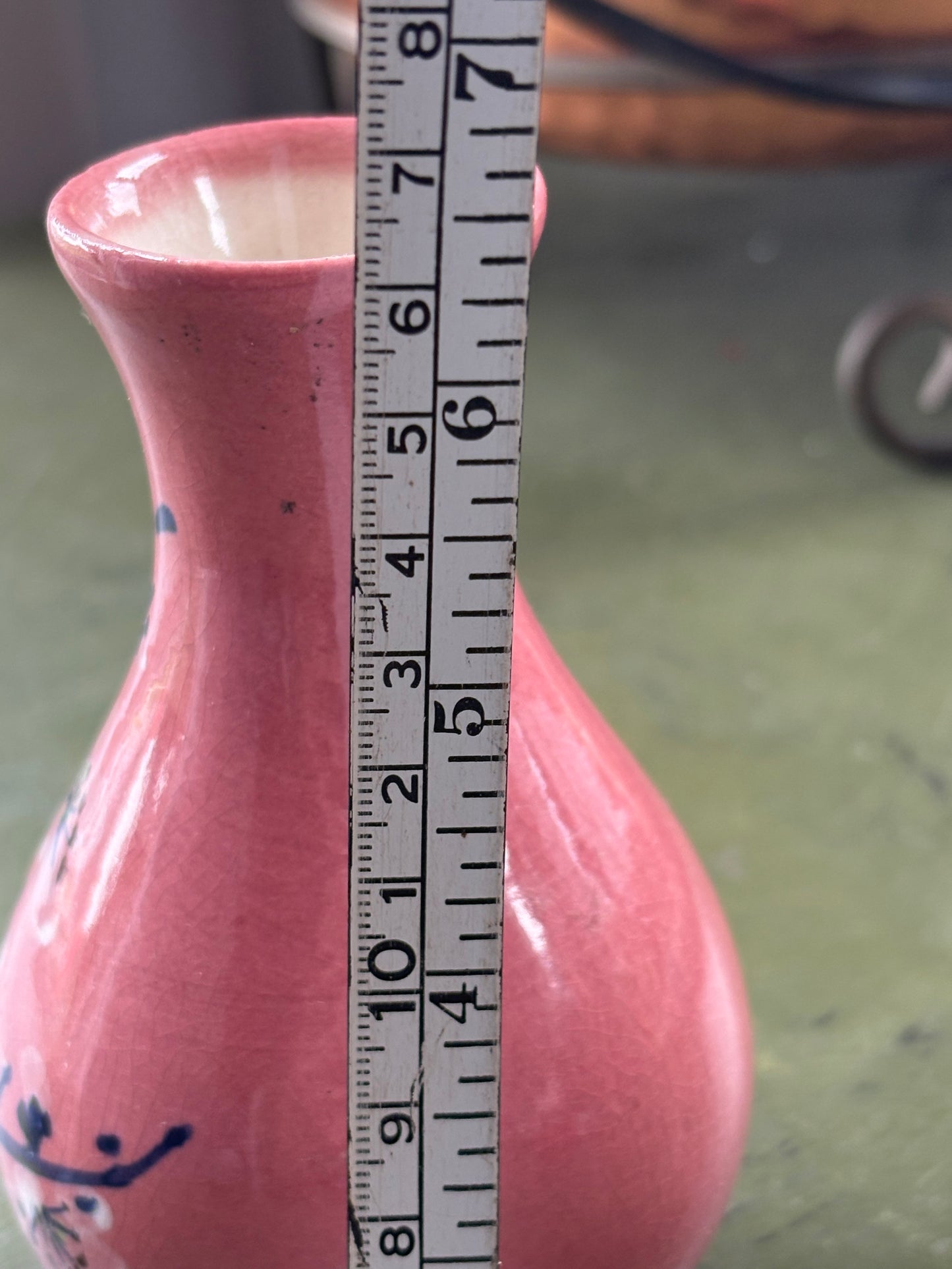 PINK FLORAL VASE