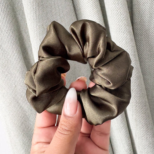 FOREST SATIN MINI SCRUNCHIE