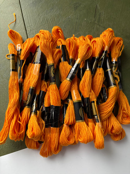 ORANGE EMBROIDERY THREAD