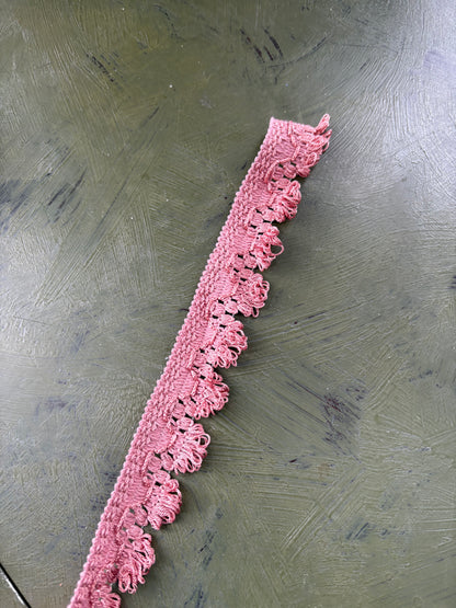 PINK FRINGE TRIM - by the meter