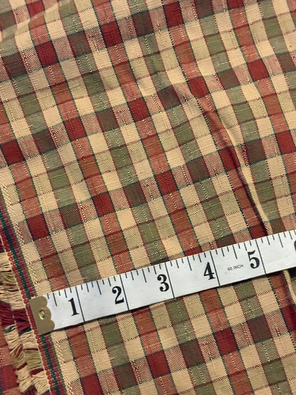 PLAID UPHOLSTERY FABRIC 90" x 56"