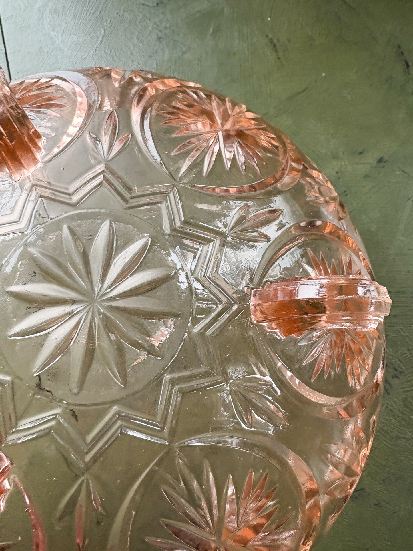 PINK DEPRESSION GLASS BOWL
