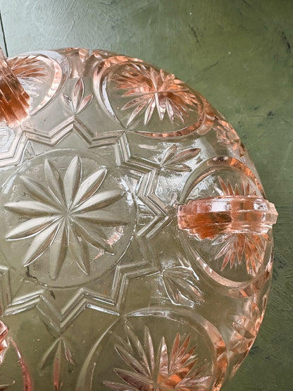 PINK DEPRESSION GLASS BOWL