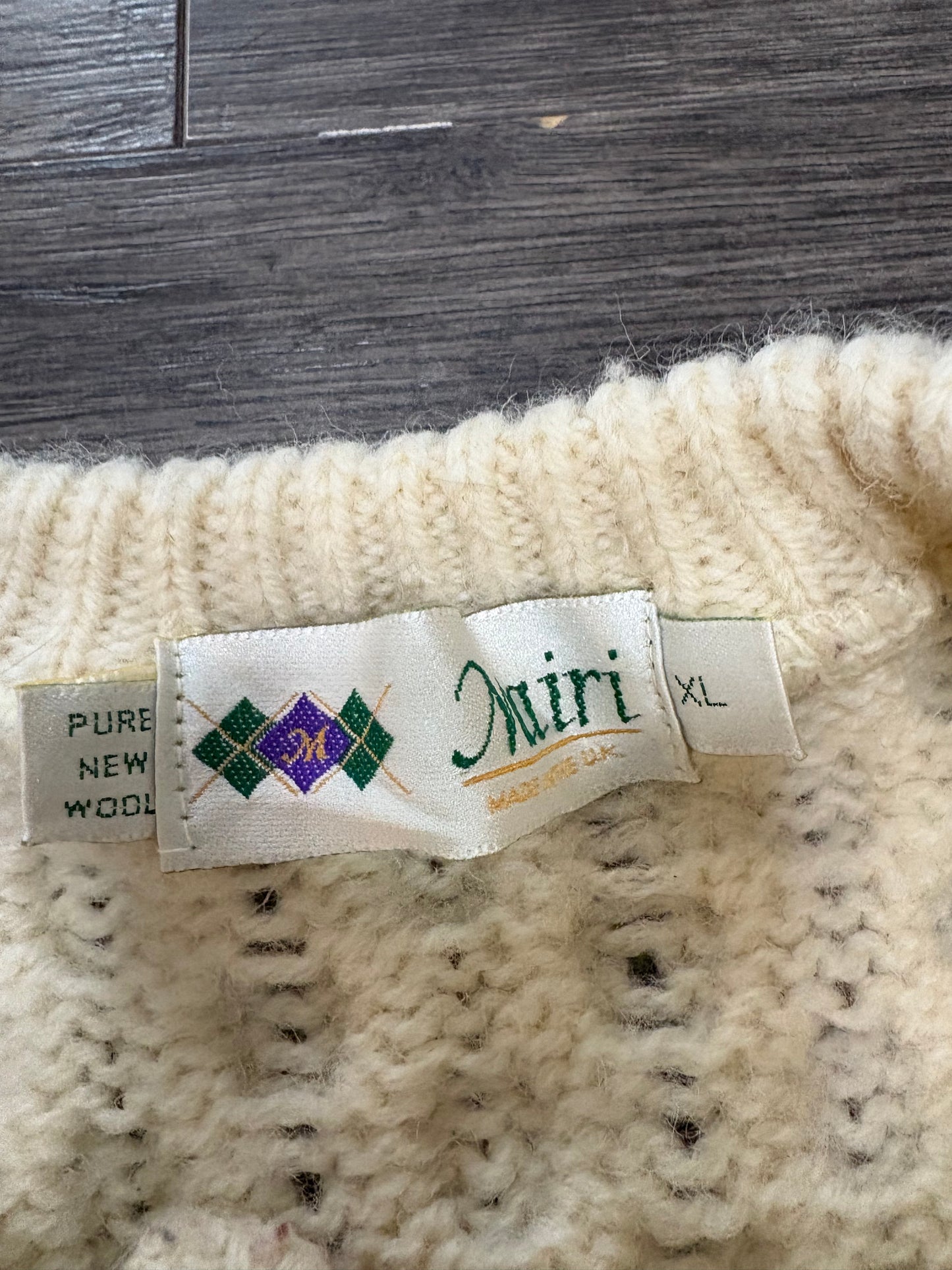 WOOL CARDIGAN - XL