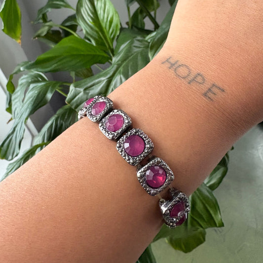 PURPLE STONE BRACELET
