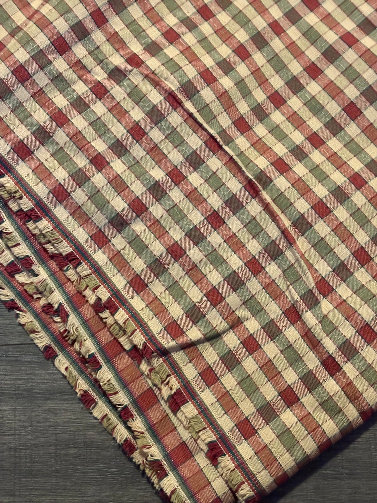 PLAID UPHOLSTERY FABRIC 90" x 56"